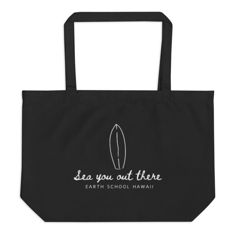Sea You Out There Organic Tote (Large, B&W) 🏄