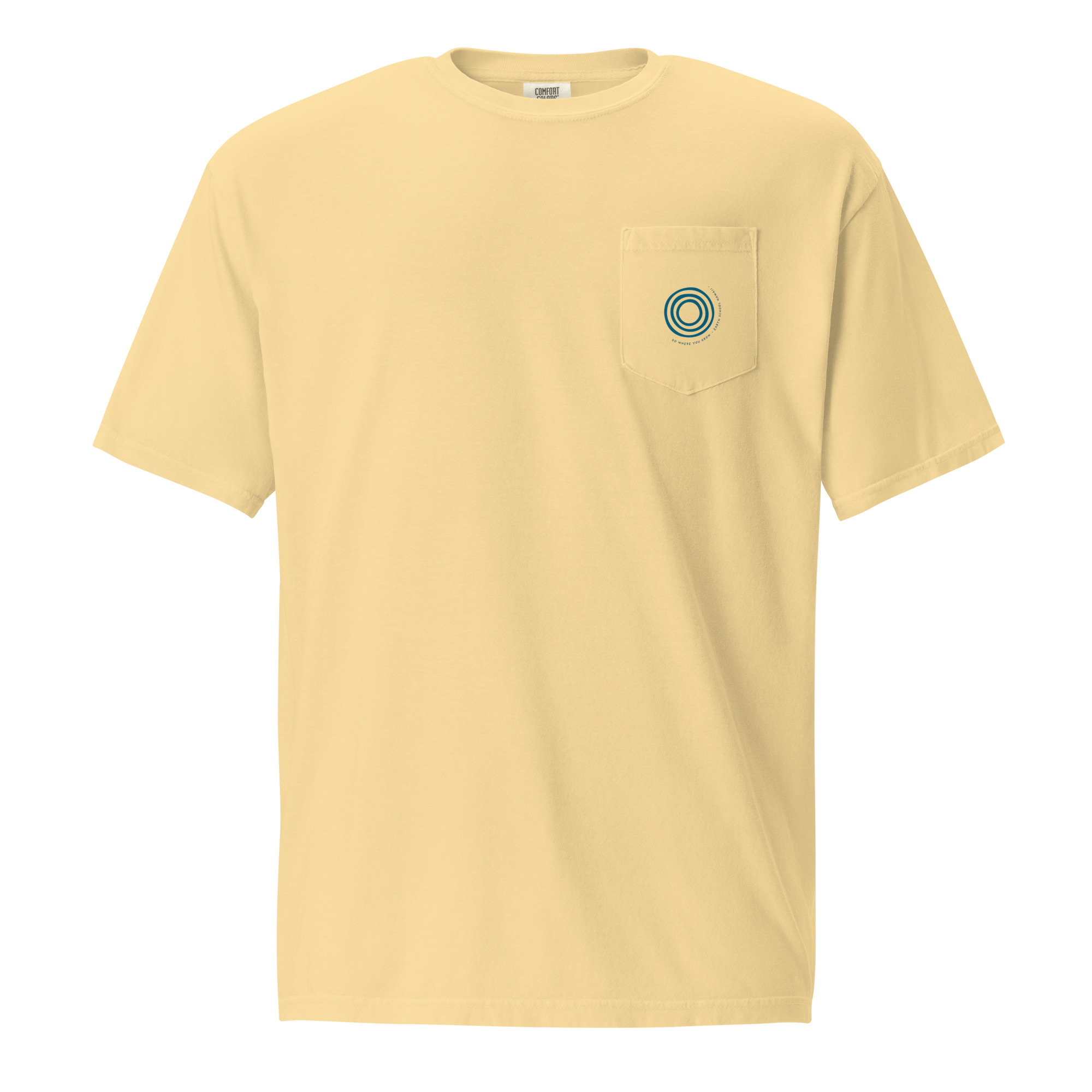 Go Where You Grow Spiral Pocket Tee (Adult Unisex, Light Colors) - Image 2