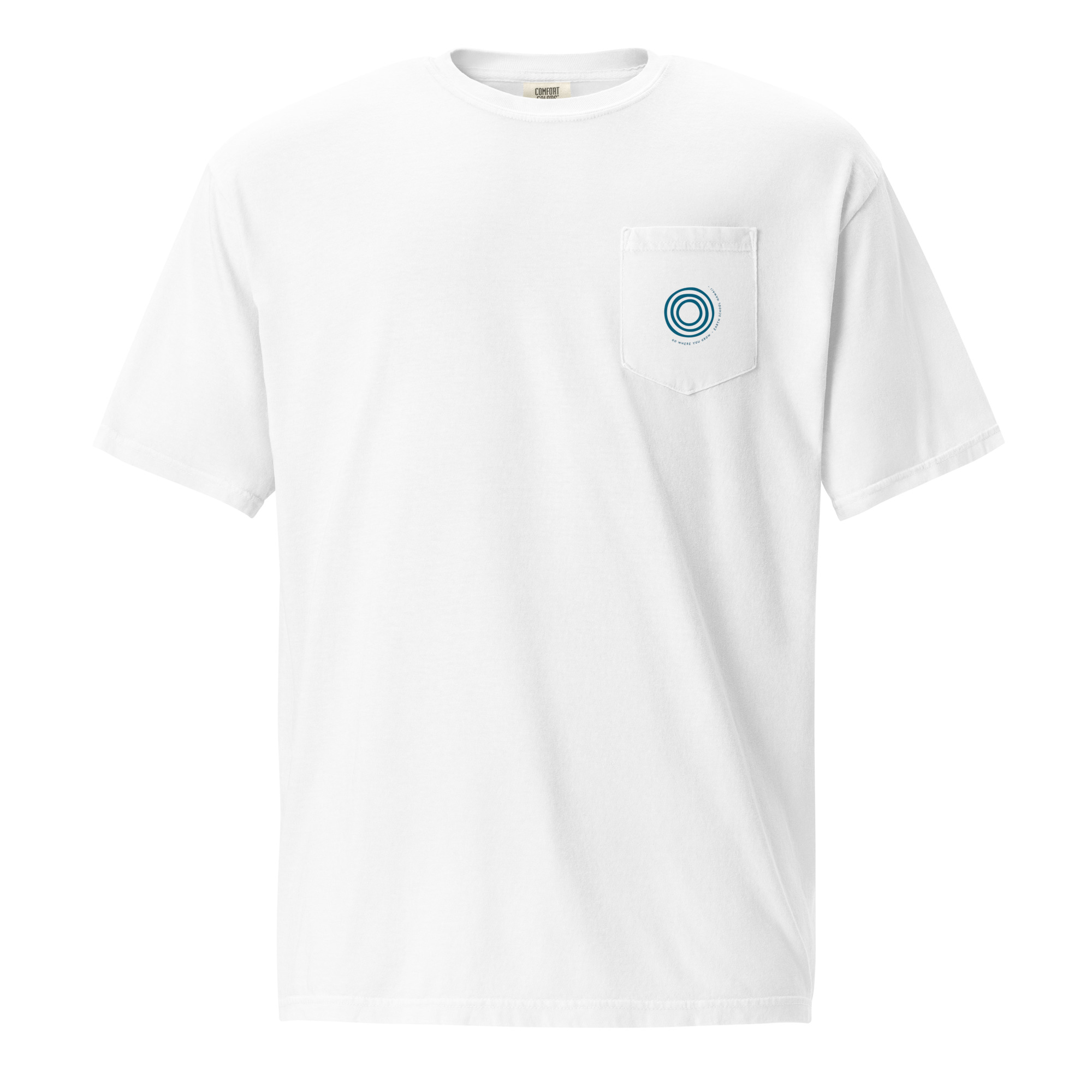 Go Where You Grow Spiral Pocket Tee (Adult Unisex, Light Colors) - Image 3