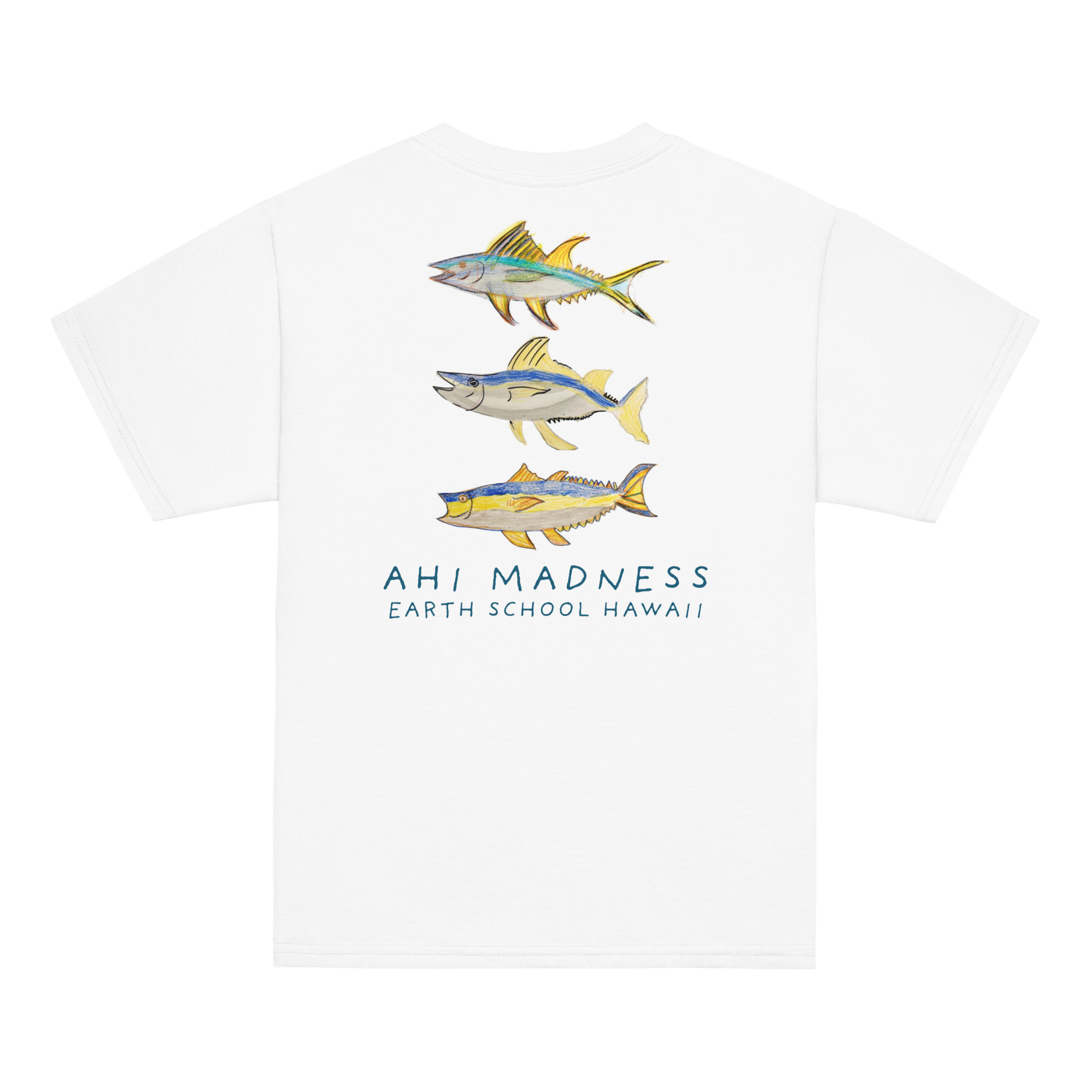 Ahi Madness Student Fundraiser Tee (Keiki, White) - Image 2